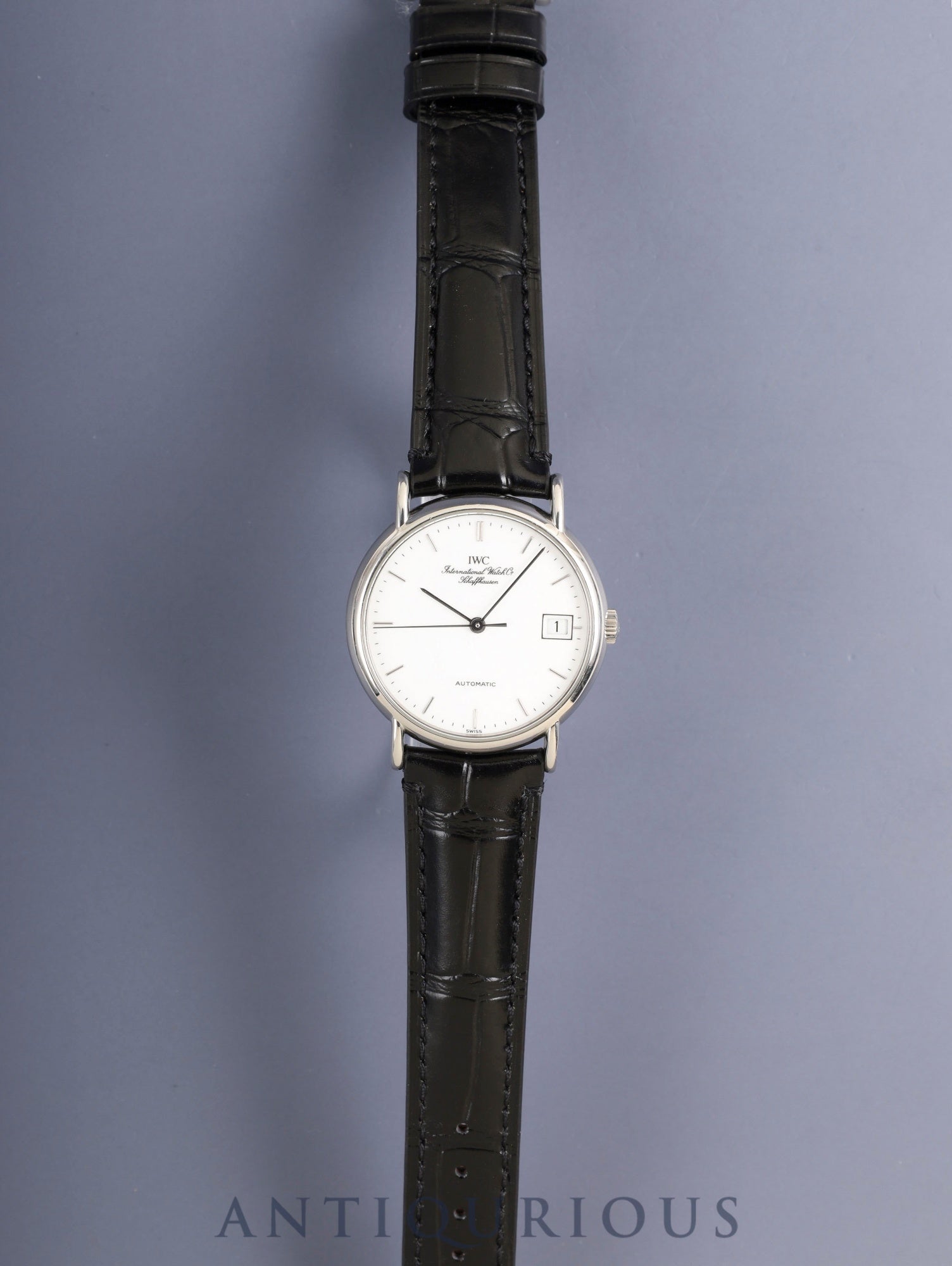 IWC ポートフィノ IW351320 自動巻き Cal.C.37521 SS 革 純正ピンバックル（SS）ホワイト文字盤 純正レザーベルト付き オーバーホール済み アイダブリュシー