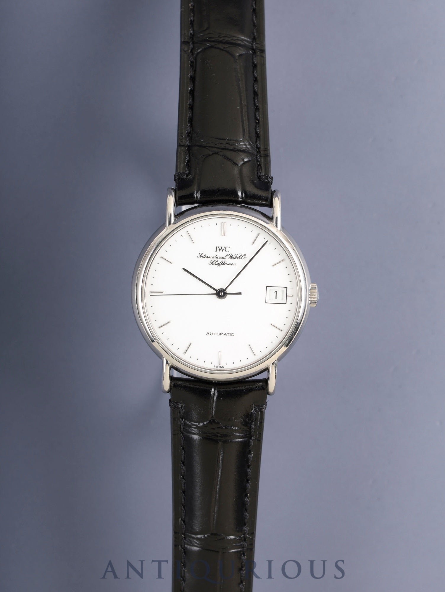 IWC ポートフィノ IW351320 自動巻き Cal.C.37521 SS 革 純正ピンバックル（SS）ホワイト文字盤 純正レザーベルト付き オーバーホール済み アイダブリュシー