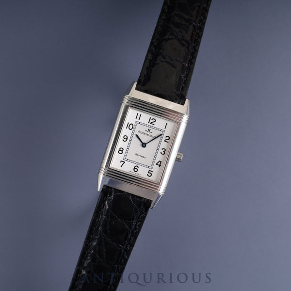 Jaeger-LeCoultre Reverso Classic 250.8.86 Manual Winding Caliber 846/1 Stainless Steel Leather Strap with Genuine Stainless Steel Buckle Silver Arabic Dial (Slight Scratches on Back) Overhauled