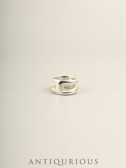 Tiffany & Co. Open Diagonal Ring, Sterling Silver (SV925), size approx. 5.5 (US)
