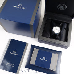 Seiko Grand Seiko SBGR287/9S65-00B0 Automatic Caliber 9S65 Stainless Steel Leather Strap with Genuine Buckle (SS) White Dial Card Case Booklet Box Warranty (2020) Overhauled