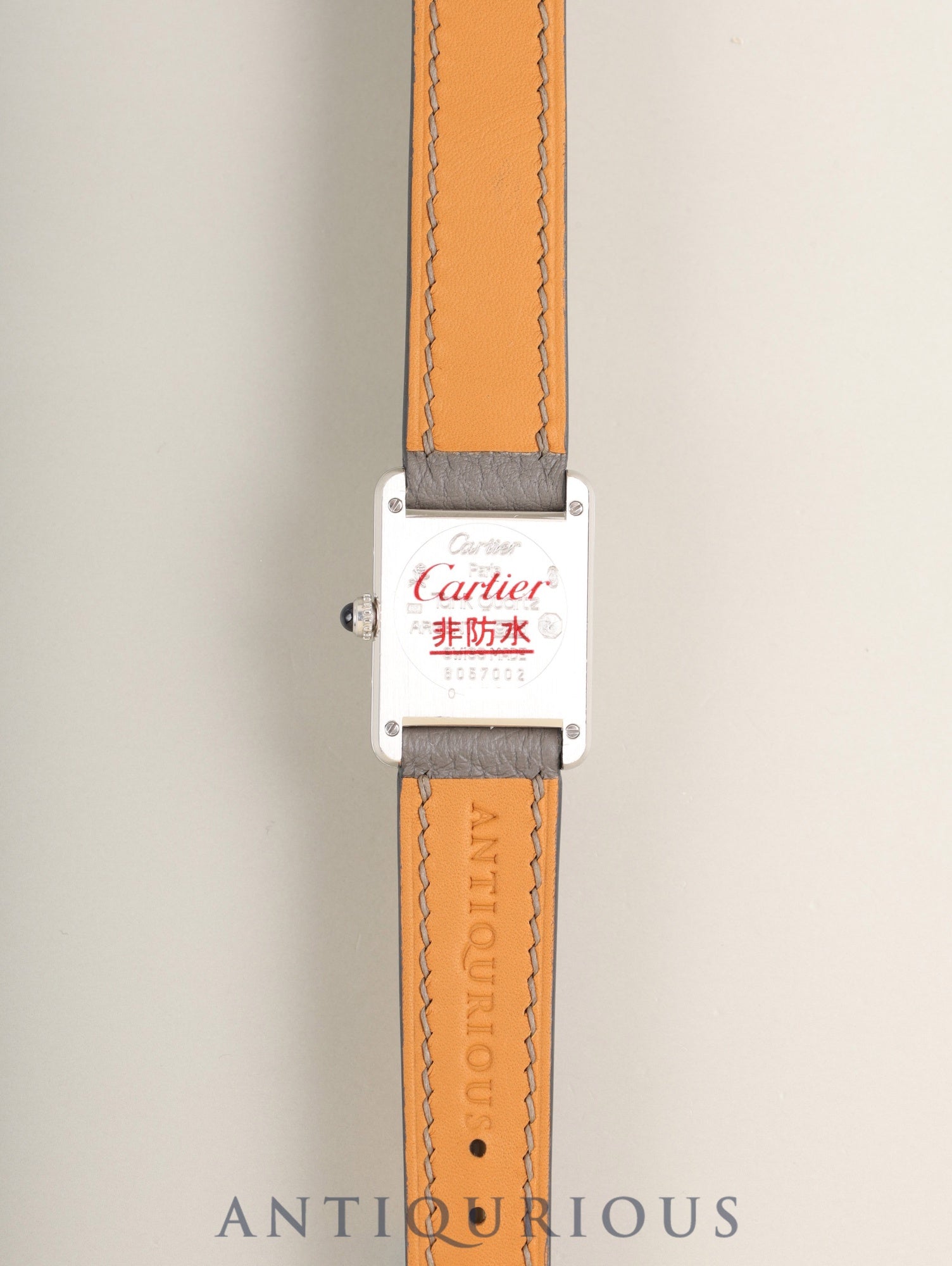 カルティエ マストタンク SM W1001543 / 6057002 クォーツ SV925 革 純正尾錠（SS）ホワイトローマン文字盤 （SWISS表記）箱 カルティエブティックにてコンプリートサービス（フルメンテナンス）済み