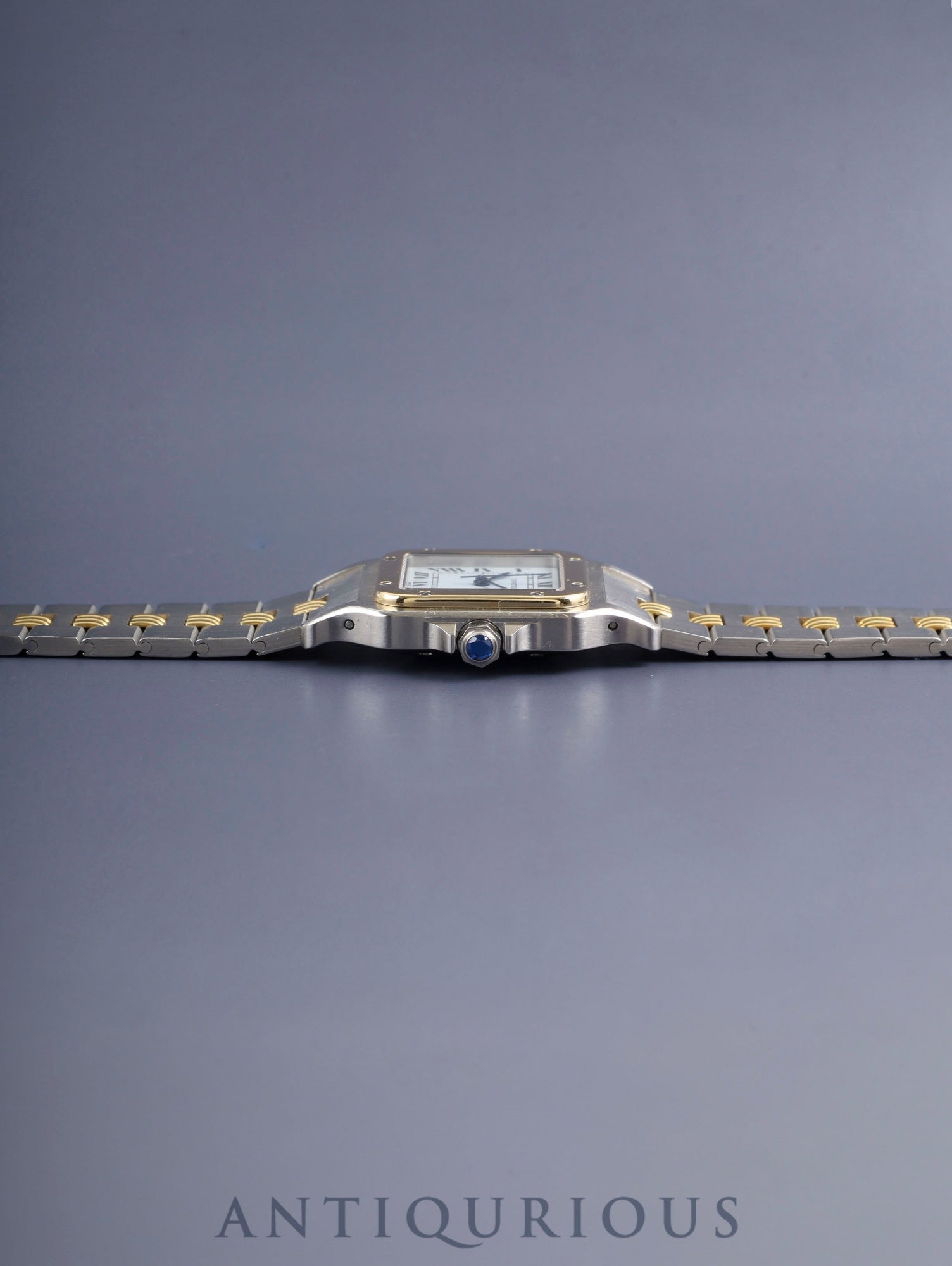 カルティエ サントス カレ LM 2961 自動巻き SS/YG SS/YG ホワイトローマン文字盤（SWISS表記） 国際永久保証書（1983年）カルティエブティックにてコンプリートサービス済み