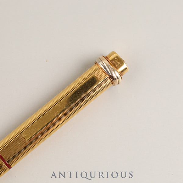 Cartier Trinity Ballpoint Pen GP Cap Type *Refill replaced with new one by Cartier