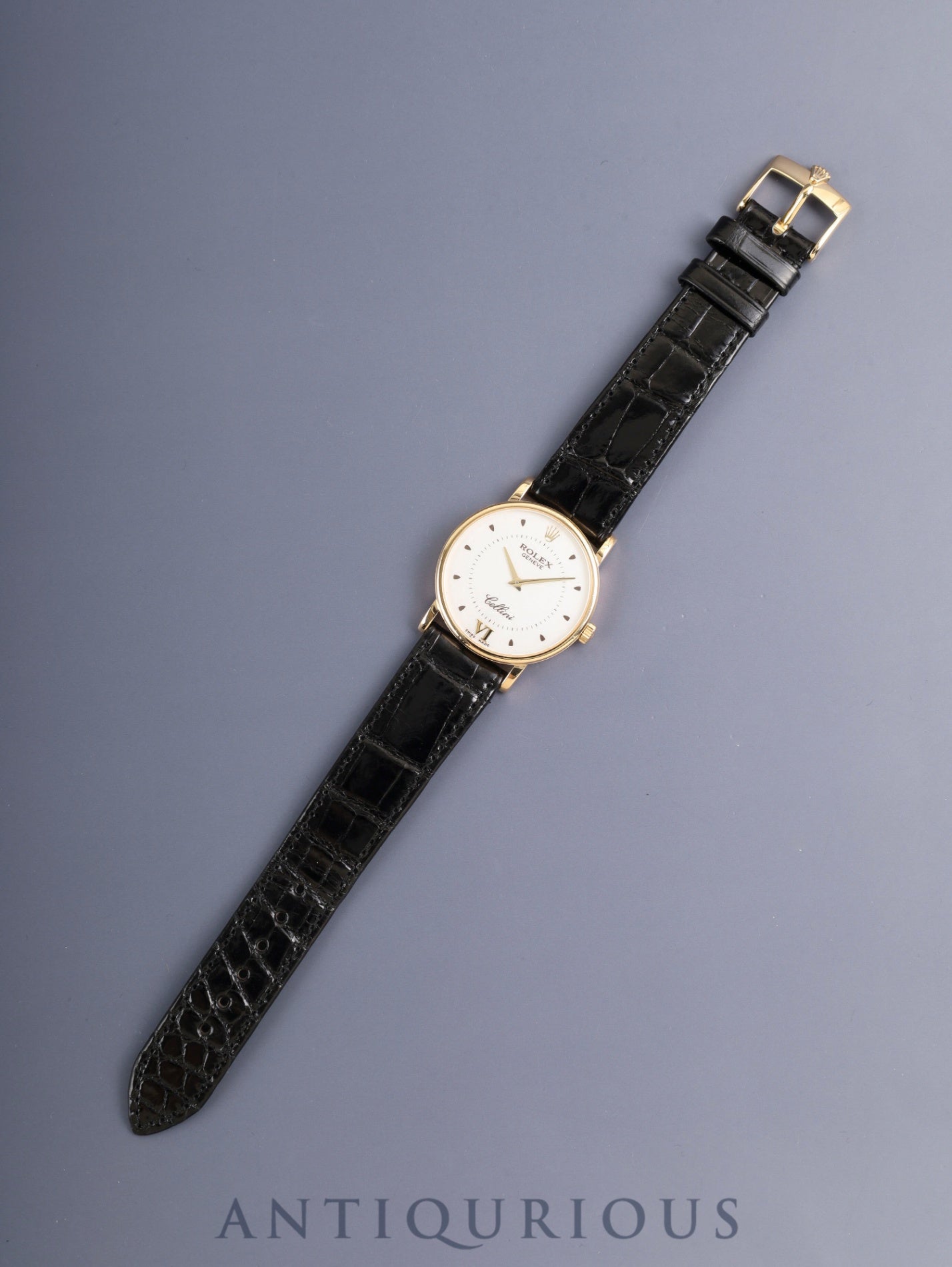 Rolex Cellini 5115/8 Manual Winding Cal.1602 18K 750YG Original Leather Strap Original Pin Buckle (750YG) Ivory Dial (SWISS MADE) A-serial (1998-1999) International Service Guarantee Card Overhauled
