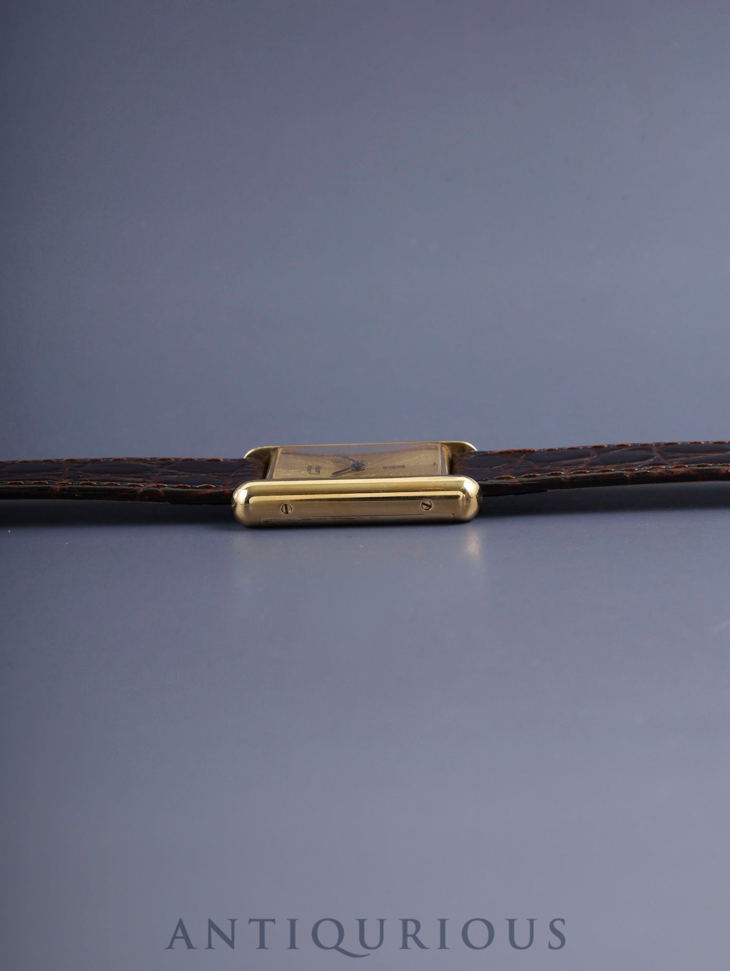 カルティエ マストタンク LM 6 手巻き Cal.78-1 SV925 革 純正ピンバックル（GP）サンレイ文字盤（SWISS 表記）オーバーホール済み