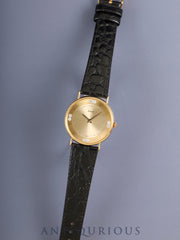 Piaget Round 9062 Manual Winding Cal.9P2 750YG Leather Original Pin Buckle (750YG) Champagne 8P Diamond Dial (SWISS marking) Overhauled