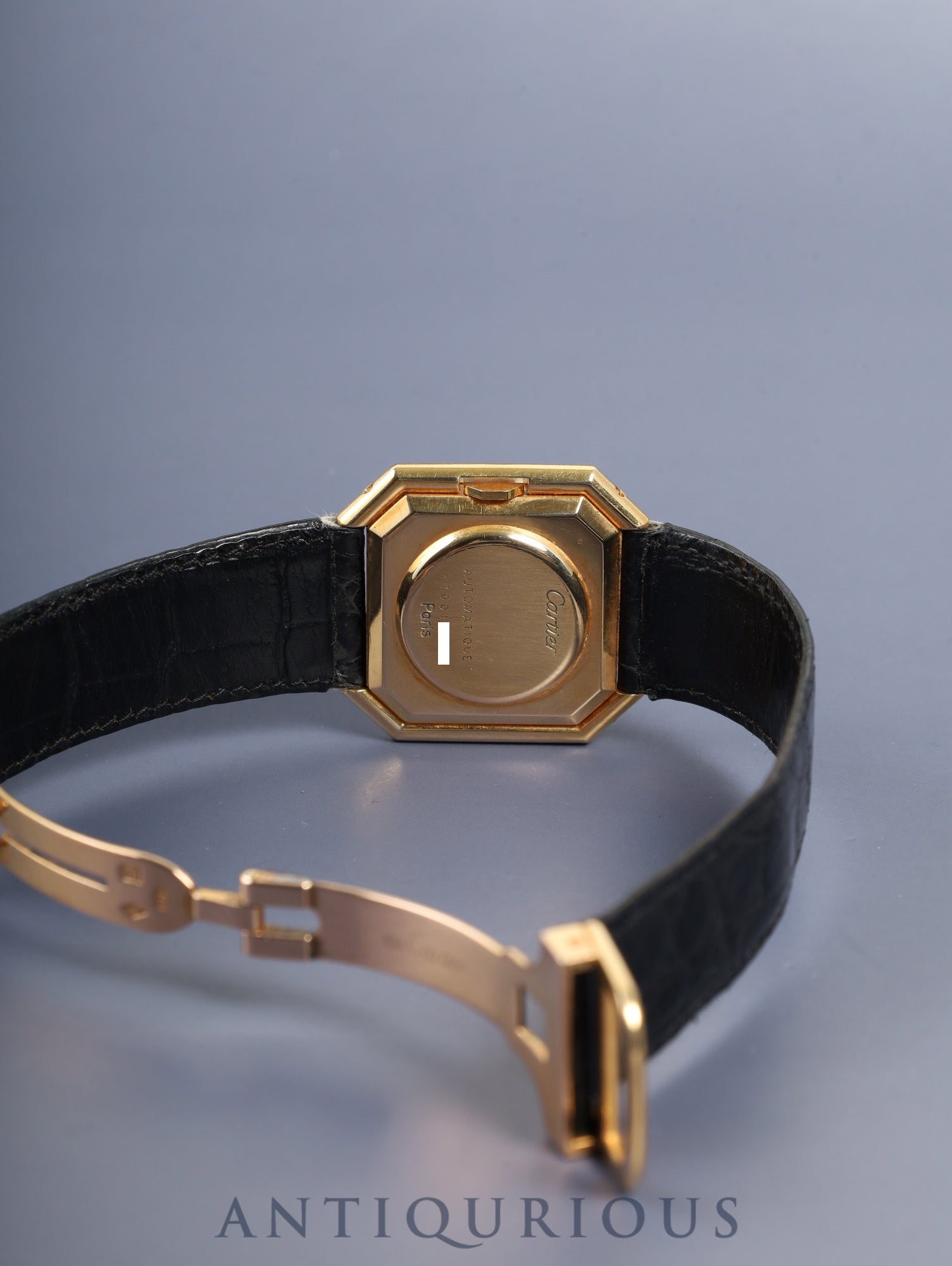 Cartier Ceinture XL 17001 Automatic Cal.2670 750YG Original Leather Strap Original D-Buckle (750YG) White Roman Dial (PARIS designation) Overhauled
