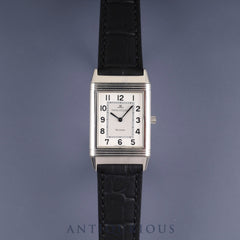 Jaeger-LeCoultre Reverso Classic 250.8.86 Manual Winding Caliber 846/1 Leather Strap Genuine Buckle (SS) Silver Arabic Dial Box Overhauled