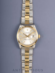 ロレックス オイスター パーペチュアルデイト 1500/3 自動巻き Cal.1570 SS/YG シルバー文字盤 22番台（1967年）オーバーホール済み