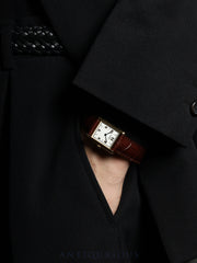 Cartier Must Tank LM 590005, Quartz, Caliber 690, SV925, Leather, Genuine D-buckle (GP), Arabic CC dial (SWISS markings), Overhauled