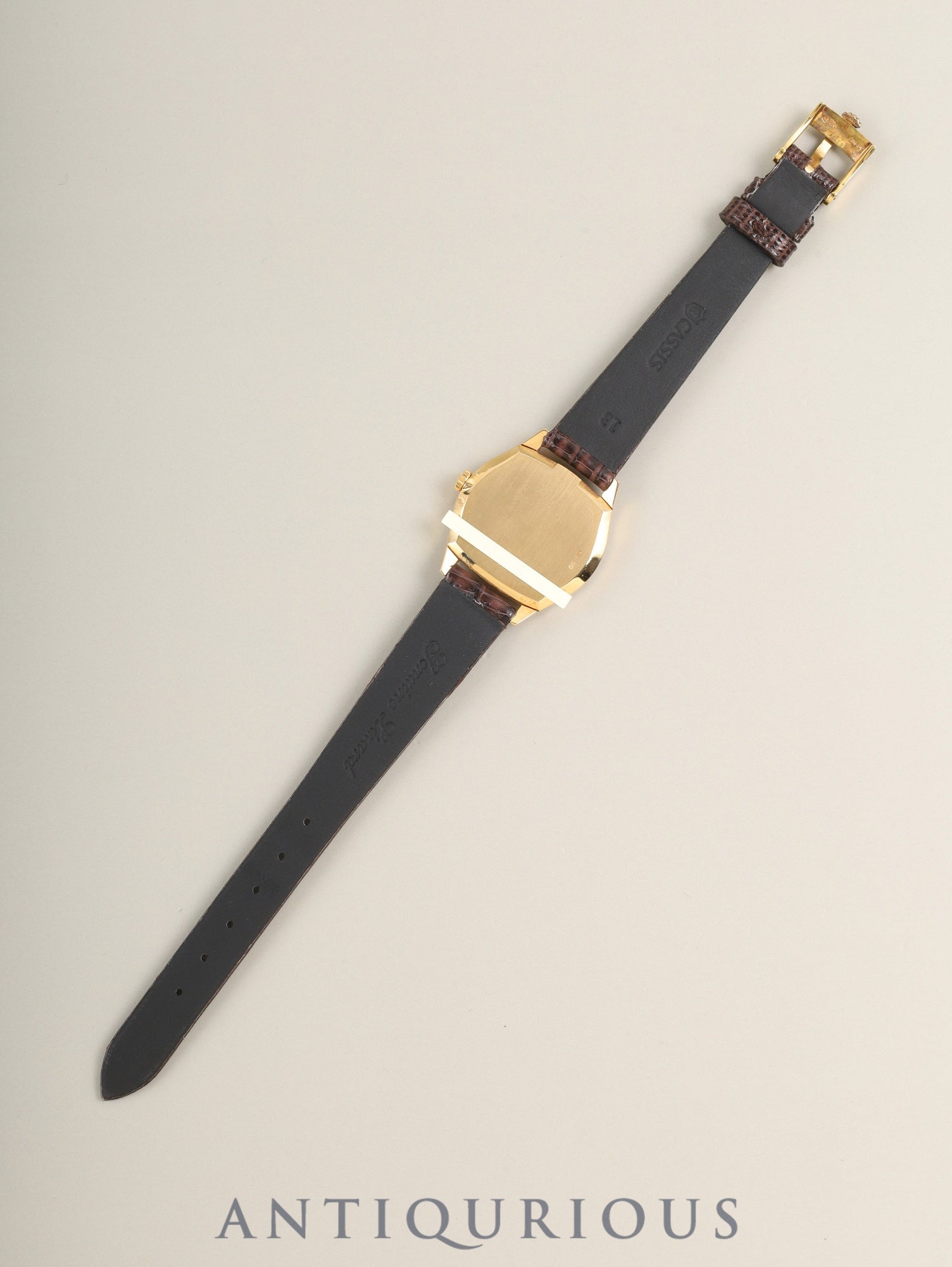 Rolex Cellini 3801 Manual Winding Cal.1600 750YG Leather Original Pin Buckle (GP) Gold Dial 42-serial (1974) Warranty (1978) Booklet Overhauled