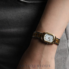 Hermes Rally RA1.240 Quartz Cal.976.001 SS/GP SS/GP White Dial Overhauled