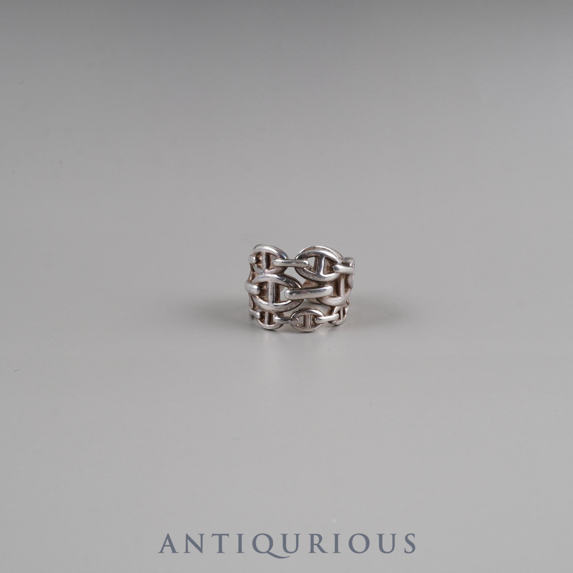 Hermes Ring Chaine d'Ancre Enchaine GM SV925 #59