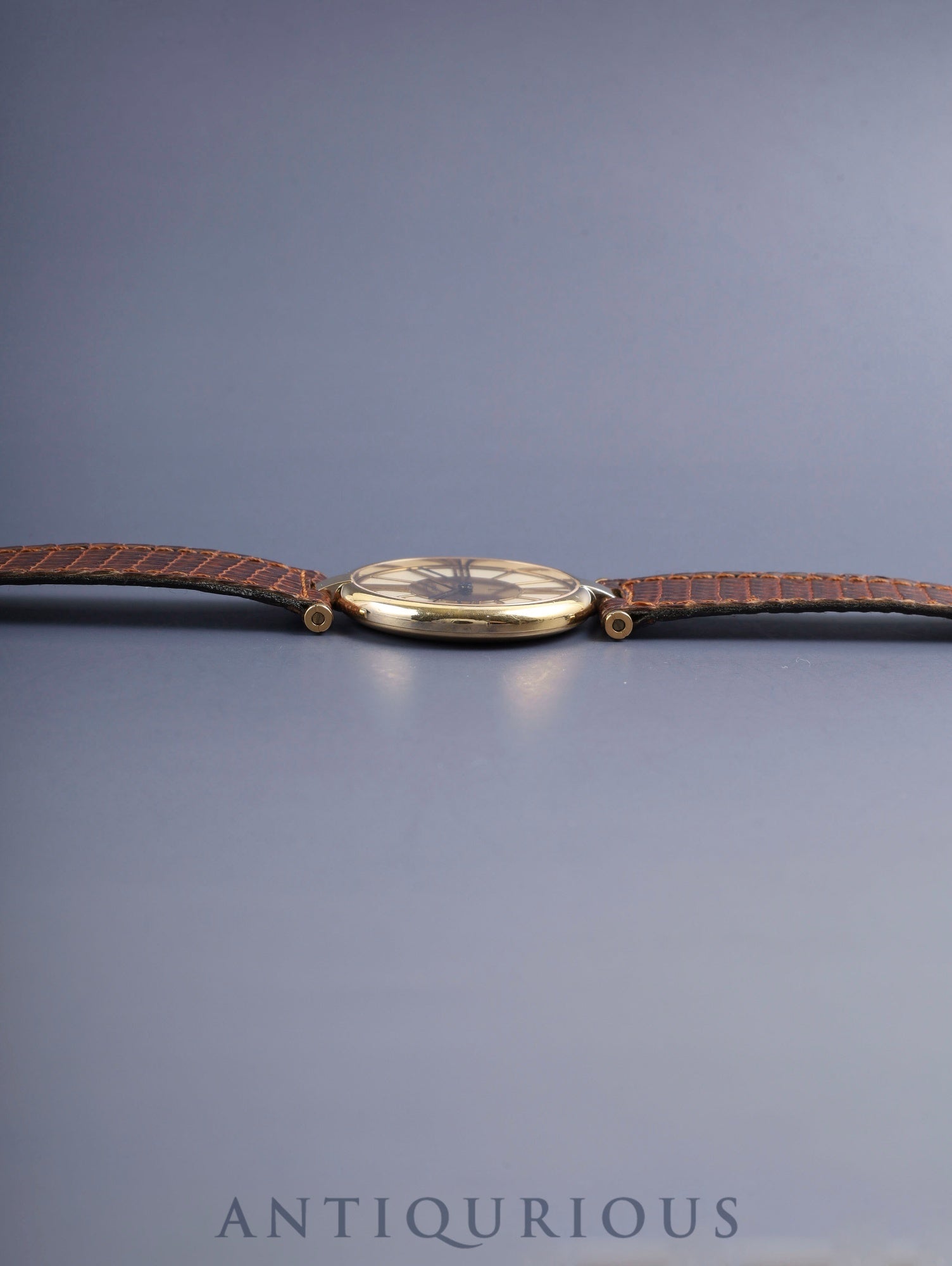 カルティエ マスト ヴァンドーム VLC LM W1001054 / 17 クォーツ SV925 革 純正尾錠（GP） クロワゾネ文字盤 カルティエブティックにてコンプリートサービス済み