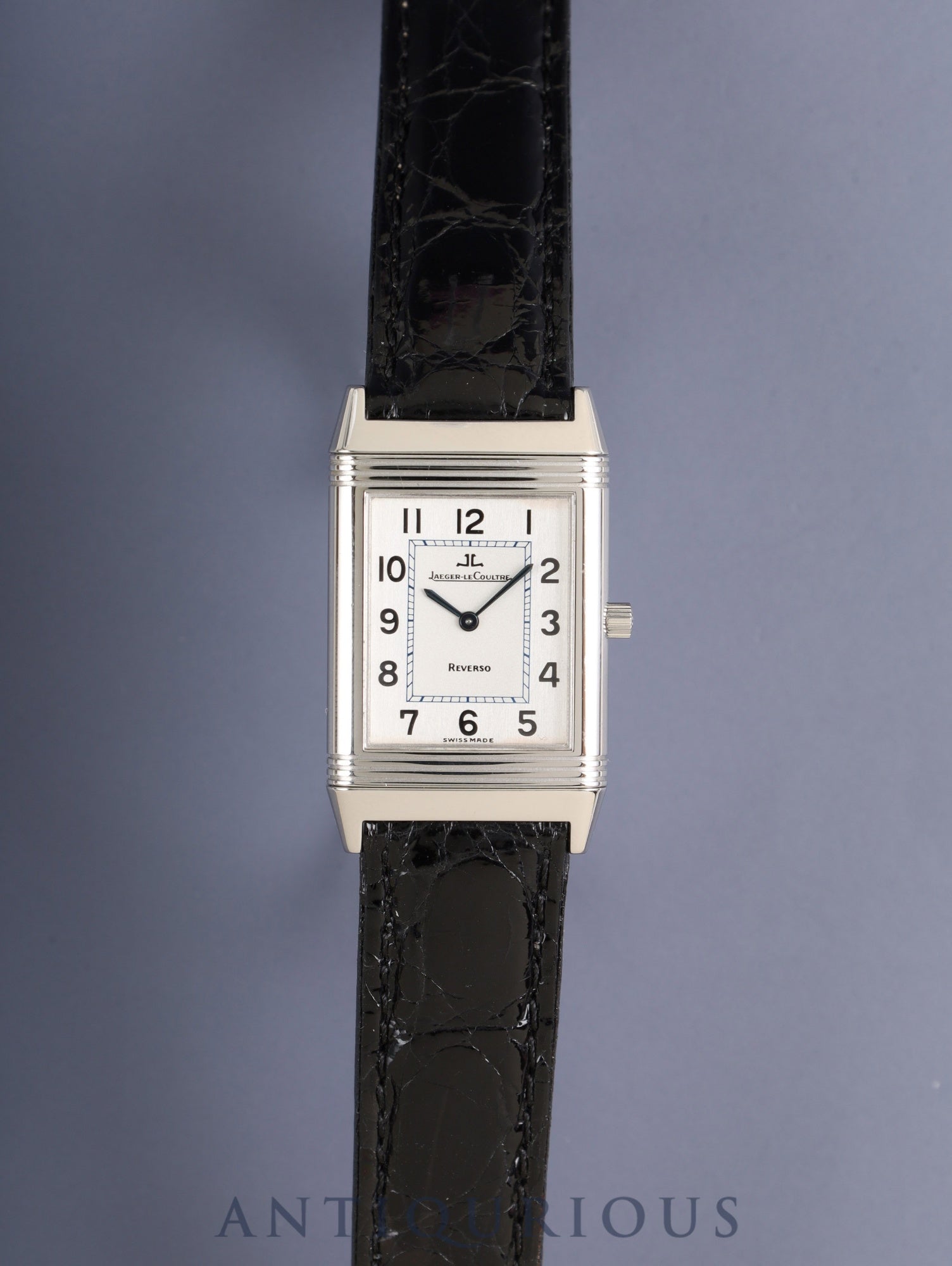 ジャガー・ルクルト レベルソ クラシック 250.8.86 / 250.840.862 手巻き Cal.864/1 SS 革 純正Dバックル（SS）シルバーアラビア文字盤 オーバーホール済み