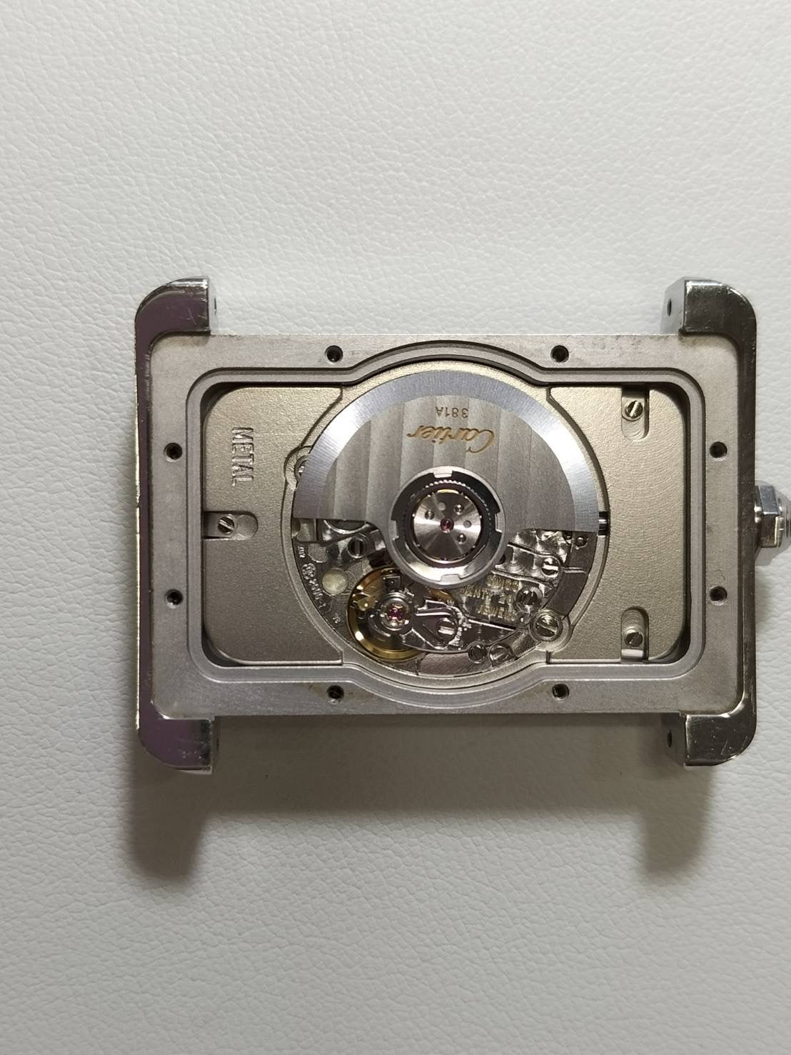 カルティエ タンク ディヴァン LM 2612 自動巻き Cal.381A SS 革 純正ピンバックル（SS）シルバーローマン文字盤（SWISS MADE表記）オーバーホール済み
