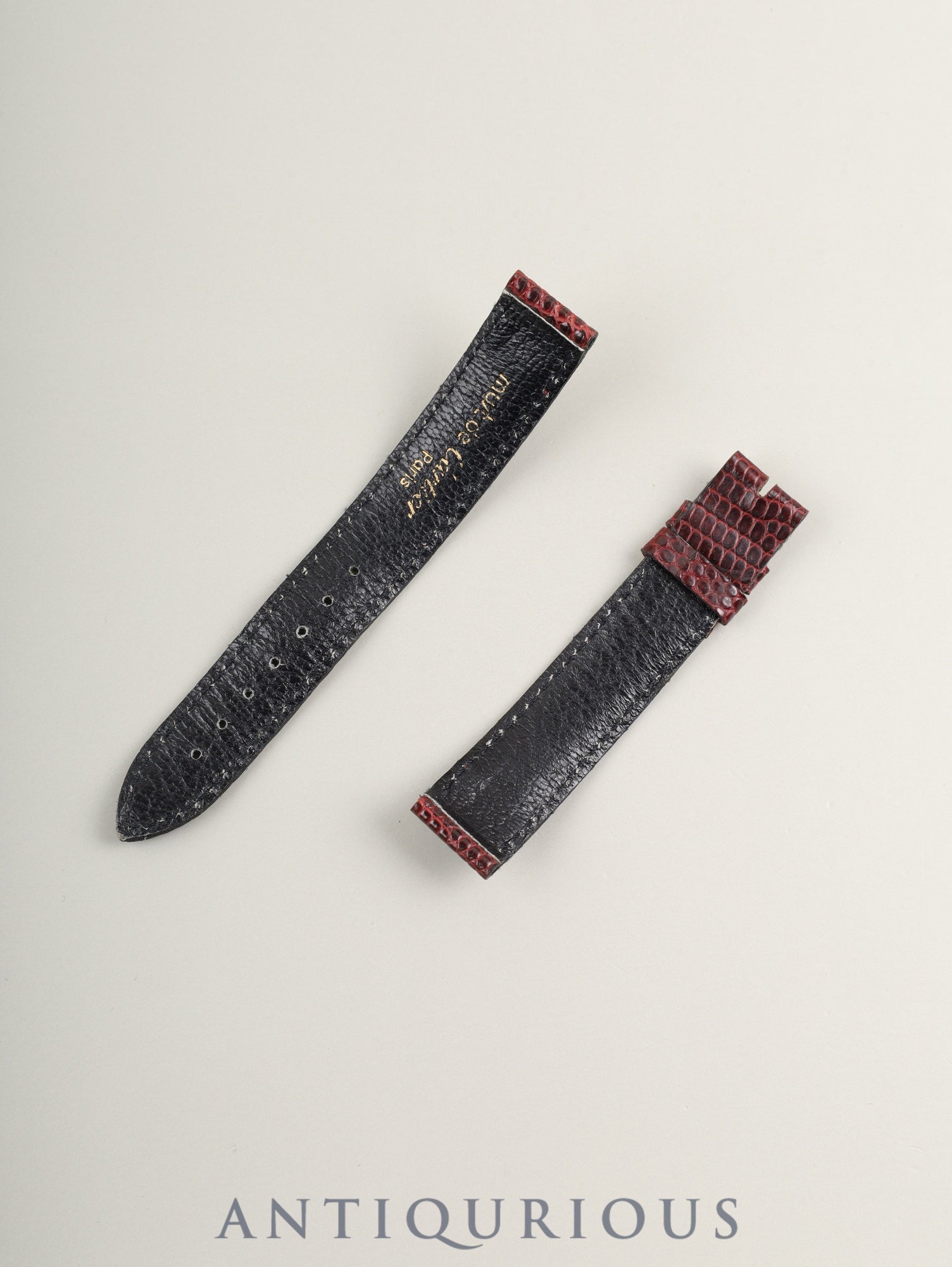 カルティエ マストタンク SM 366001 クォーツ SV925 革 純正ピンバックル（GP）ガーネットダイアル・ボルドー文字盤（SWISS表記）カルティエブティックにてコンプリートサービス（フルメンテナンス）済み