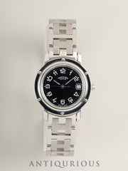 Hermès Clipper CL4.210 Quartz Stainless Steel Black Dial Overhauled
