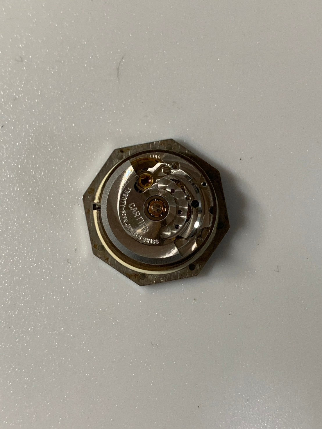 カルティエ サントス オクタゴン SM 0906 自動巻き Cal.2671 SS SS（ゴドロン）ホワイトローマン文字盤 オーバーホール済み