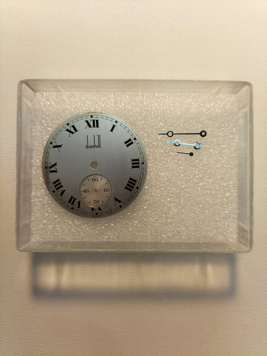 ダンヒル センテナリー スモールセコンド 手巻き SS 革 純正尾錠（SS）シルバーローマン文字盤 オーバーホール済み