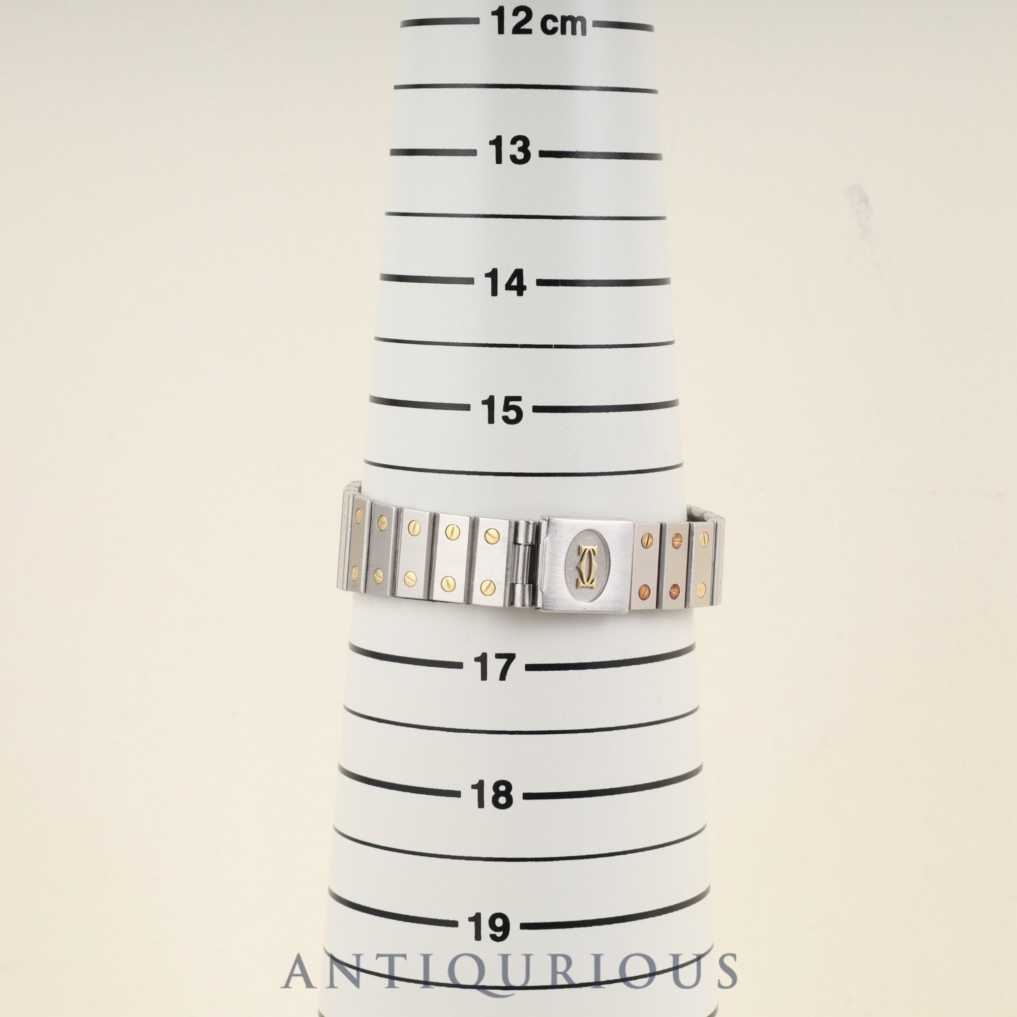 カルティエ サントス ガルベ LM 2961 自動巻き SS/YG SS/YG ガーネットダイヤル ボルドー文字盤 カルティエブティックにてコンプリートサービス（フルメンテナンス）済み