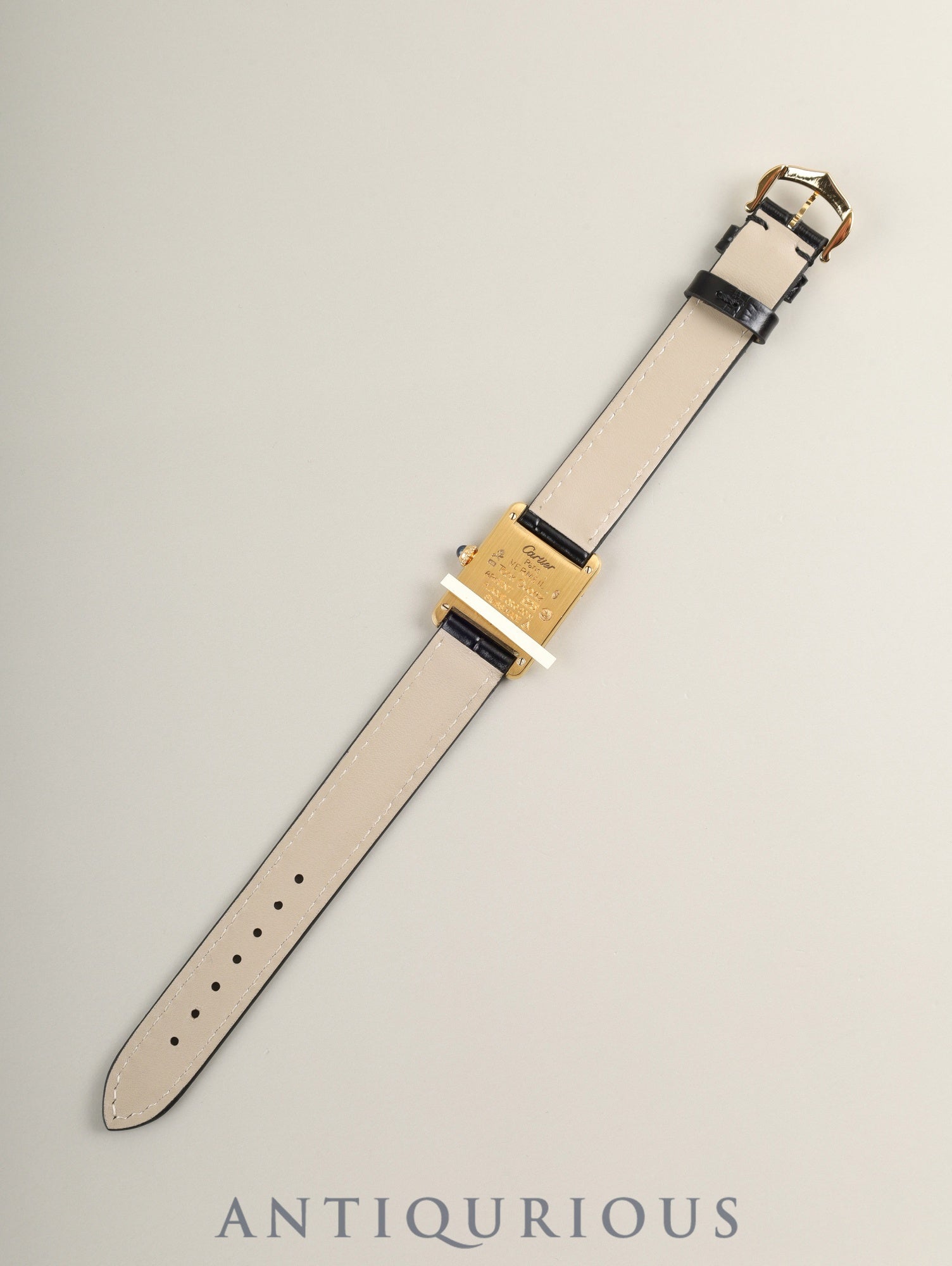 カルティエ マストタンク SM W1006354 / 5057001 クォーツ Cal.057 SV925 革 純正ピンバックル（GP）ストレートローマン文字盤（SWISS表記） オーバーホール済み