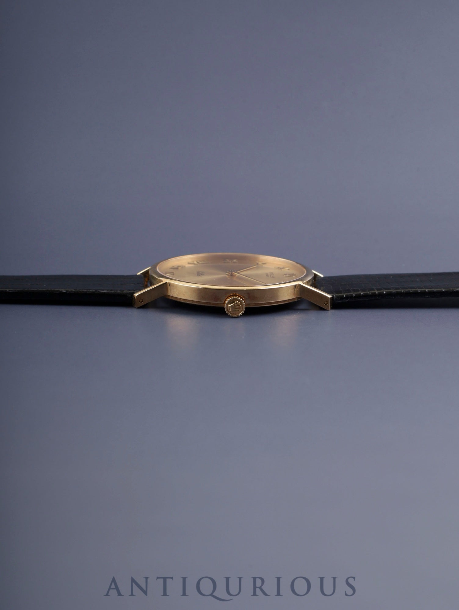 ロレックス チェリーニ 5112 手巻き Cal.1601 750YG 革 純正ピンバックル（750YG） シャンパン文字盤 L番台 保証書（1990年） オーバーホール済み