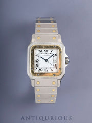 Cartier Santos Carrée LM 81036288 / 2961 Automatic Cal.077 (ETA2671) SS/YG SS/YG White Roman Dial Overhauled