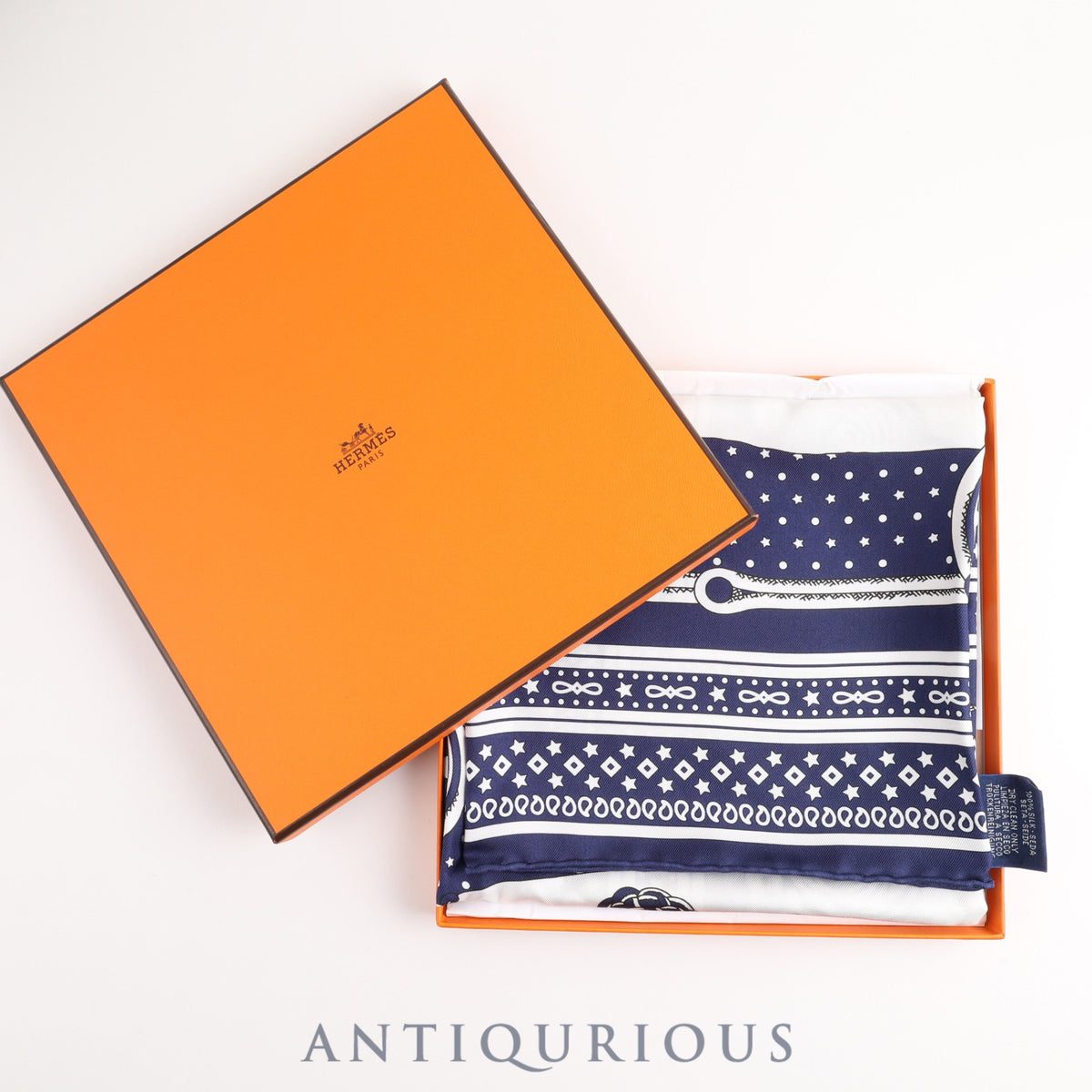 エルメス スカーフ カレ55 BRANDEBOURGS ブランデンブルク飾り SILK100  