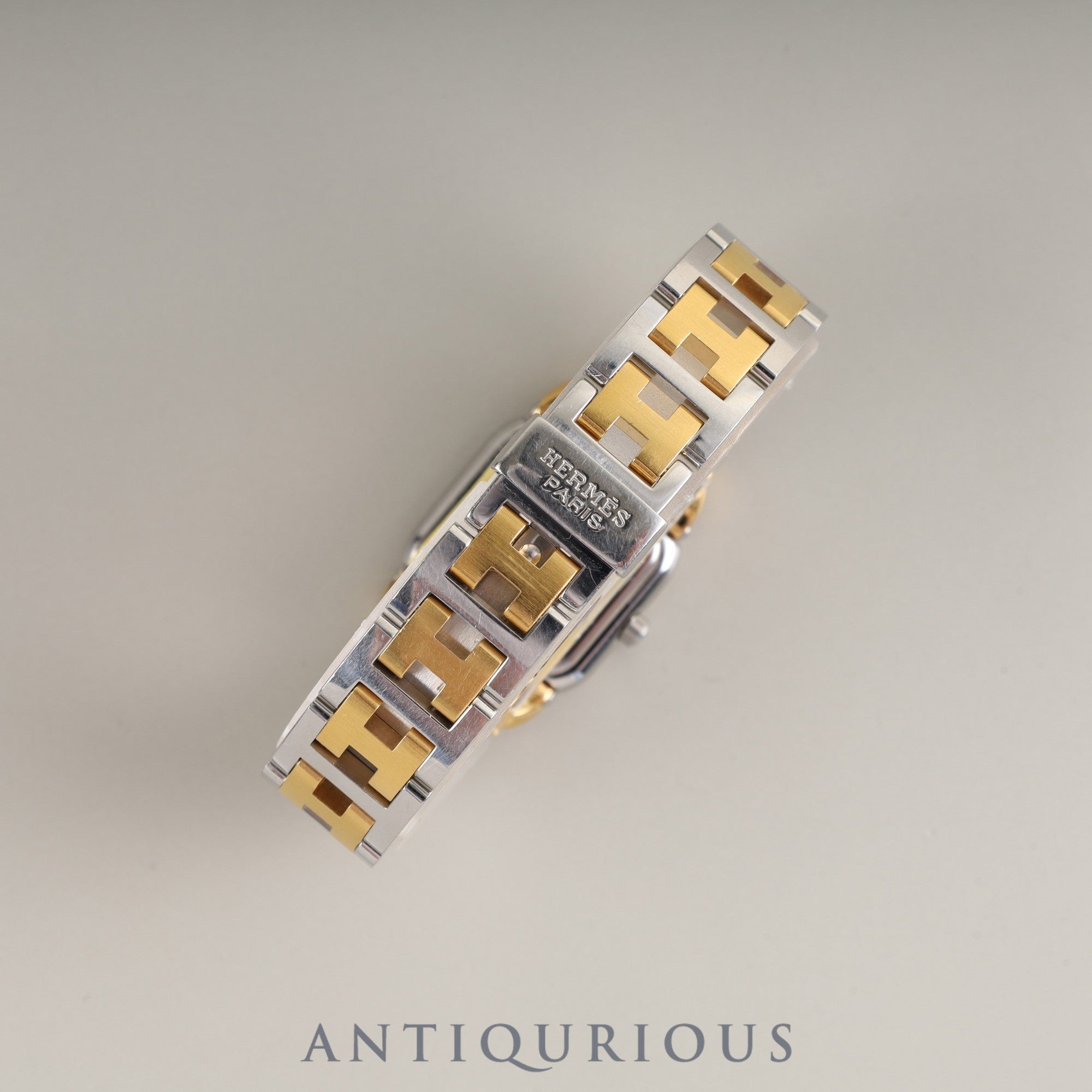 Hermes Rally RA1.240 Quartz Cal.976.001 SS/GP SS/GP White Dial Overhauled