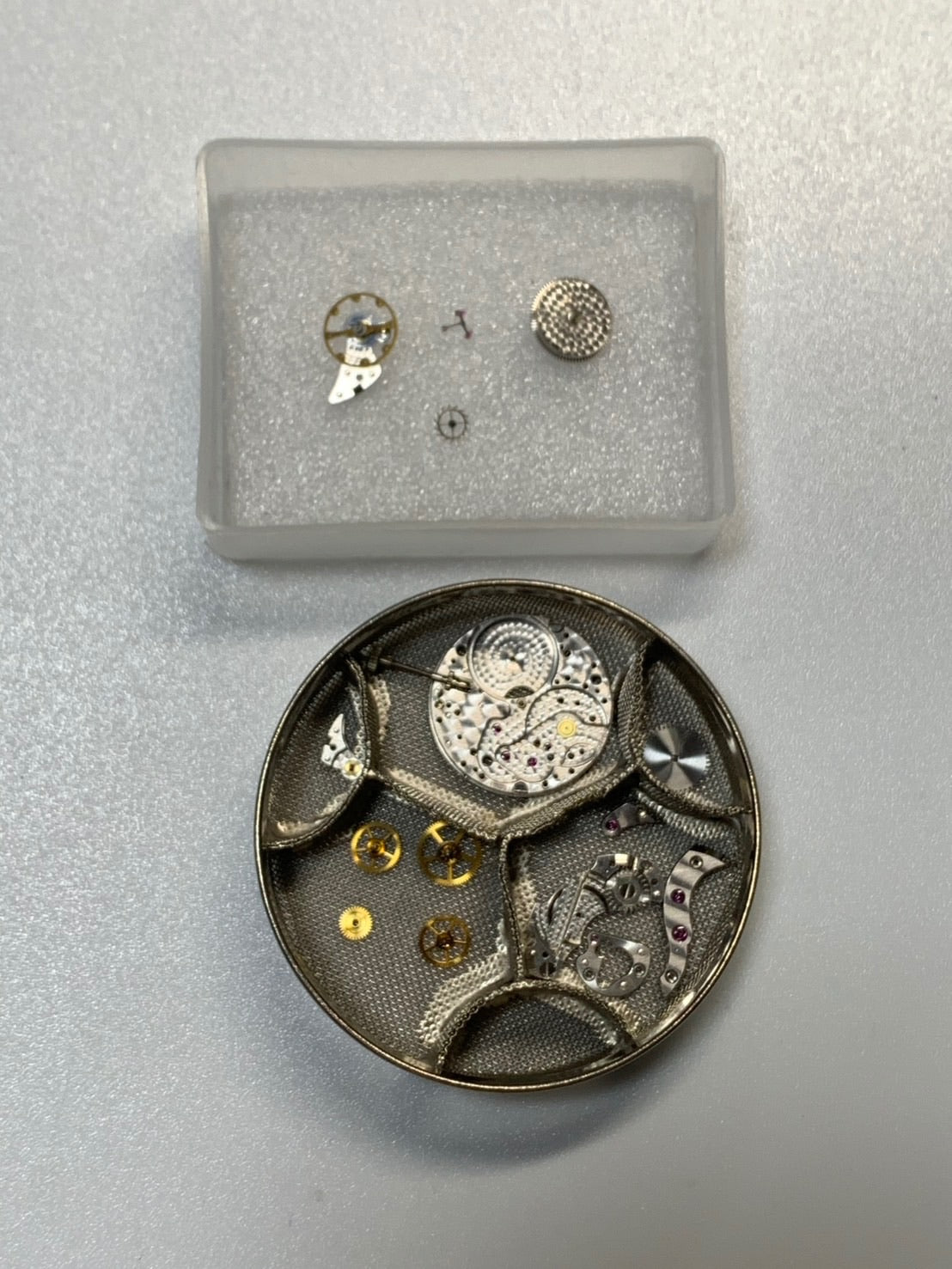Audemars Piguet Round Manual Winding Cal.K2001 / 1A 750WG Leather Original Pin Buckle (750WG) Silver Dial Overhauled