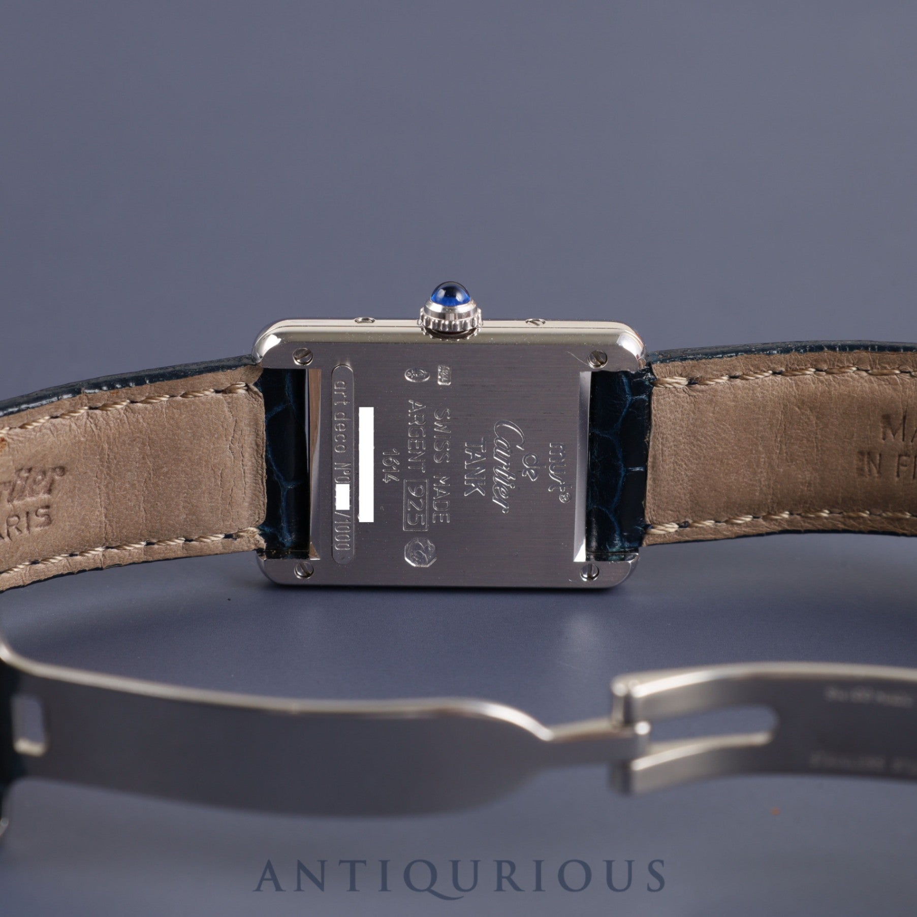 Cartier Must Tank SM Limited to 1000 pieces 1614 Quartz Cal.057 SV925 Genuine leather strap Genuine D buckle (SS) Art Deco Multi dial Overhauled