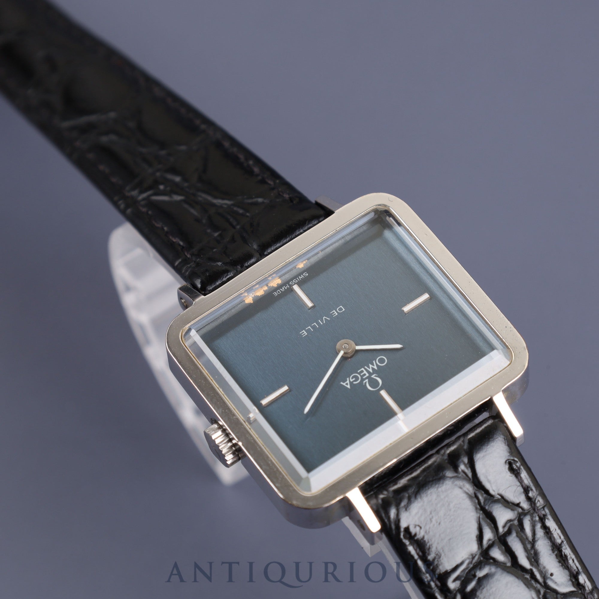 Omega De Ville 511.0375 Manual winding Cal.625 SS Leather Genuine buckle (SS) Navy dial Overhauled