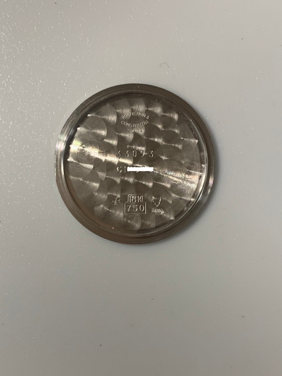 ヴァシュロン・コンスタンタン パトリモニー 33093/3 手巻き Cal.1003/2 750WG 革 純正ピンバックル（750WG）ホワイトローマン文字盤 ケース 純正革ベルト オーバーホール済み