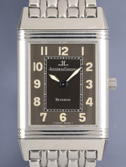 ジャガー・ルクルト レベルソ クラシック シャドウ 251.8.86 手巻き Cal.846-1 SS SS  グレーアラビア文字盤（T SWISS MADE T表記） 23×38mm 1990年代前半〜後半 オーバーホール済み