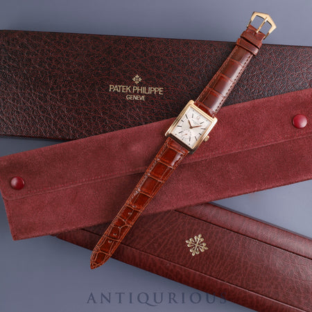 Patek Philippe Gondolo 5010R-001 Manual winding Cal.215 750 Genuine leather strap Genuine buckle (750) Silver dial Box Storage bag Overhauled