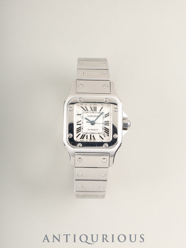 カルティエ サントス ガルベ SM W20054D6 / 2423 自動巻き Cal.077（ETA2671） SS SS シルバーギョーシェ文字盤 オーバーホール済み