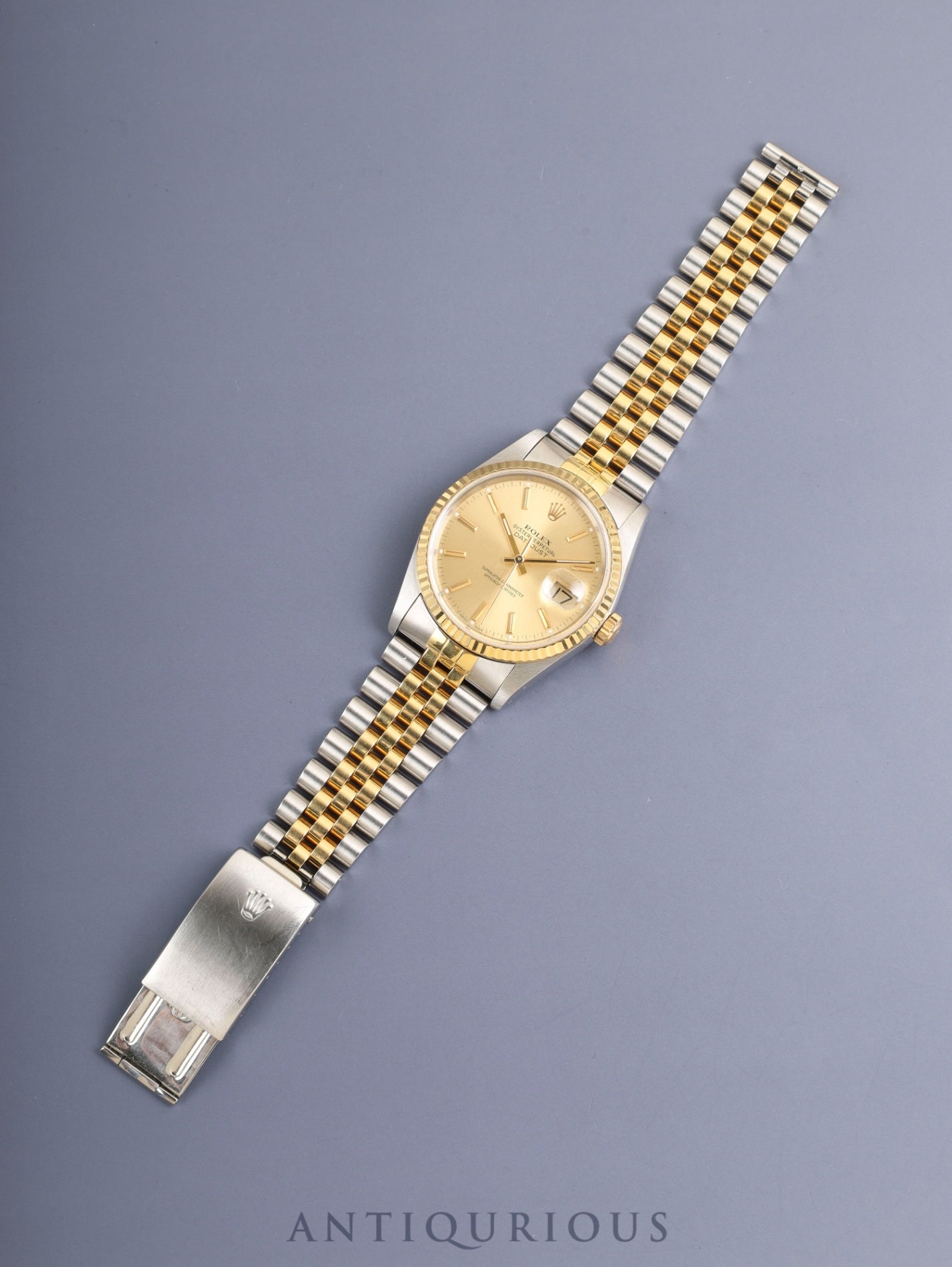 Rolex Datejust 16233 Automatic Cal.3135 SS/YG SS/YG Champagne Dial (SWISS MADE) L Serial (1989-1990) Warranty (undated) Box Overhauled