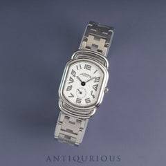 エルメス ラリー RA2.210 クォーツ Cal.980.153 SS SS ホワイト文字盤 オーバーホール済み