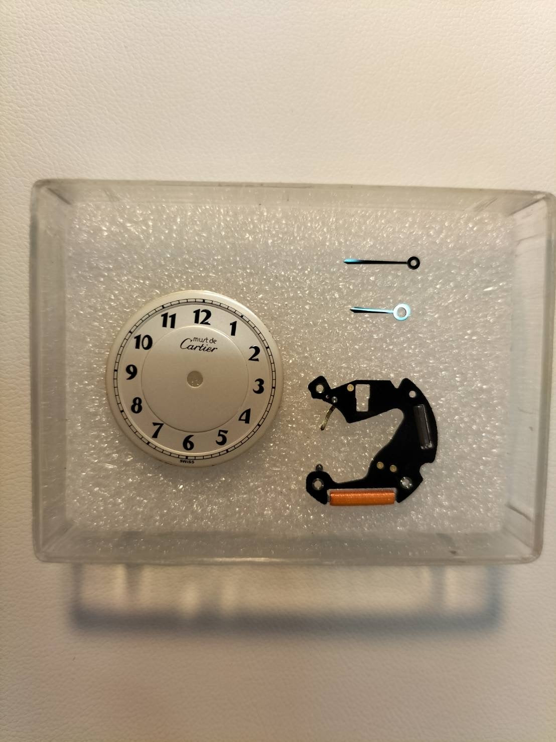 カルティエ マスト ヴァンドーム VLC SM W1002154 / 590004 クォーツ Cal.690 SV925 革 純正Dバックル（GP） アラビア文字盤（SWISS表記）  オーバーホール済み