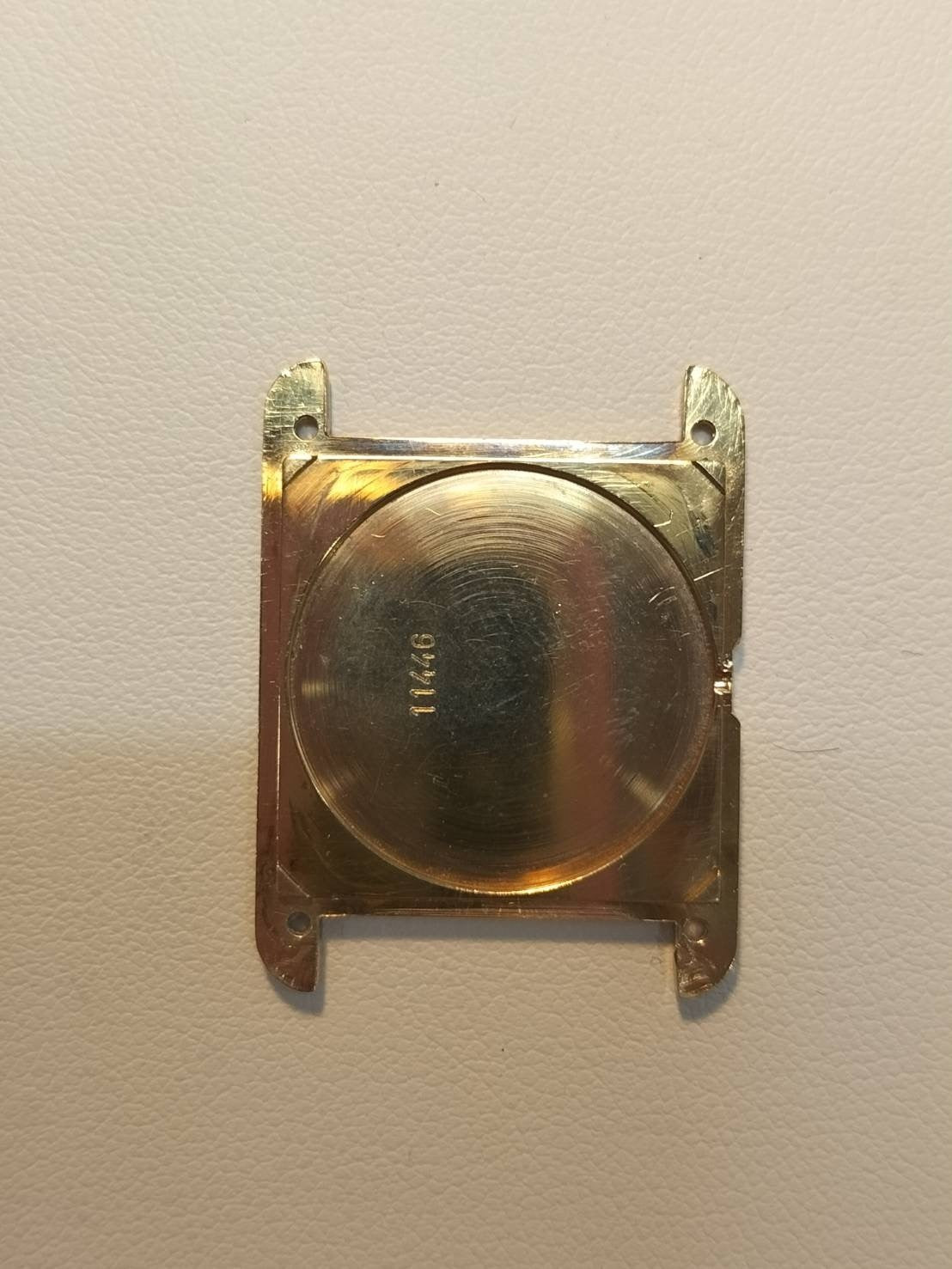 Cartier Must Tank LM 6 81006 Quartz Cal.81 SV925 Leather Original Pin Buckle (GP) Onyx Dial (SWISS marking) Overhauled, Re-inspected