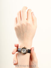 Cartier Must Trinity 2438 Quartz Cal.157 SV925 Leather Genuine D Buckle (GP) Silver Roman Dial Box Overhauled