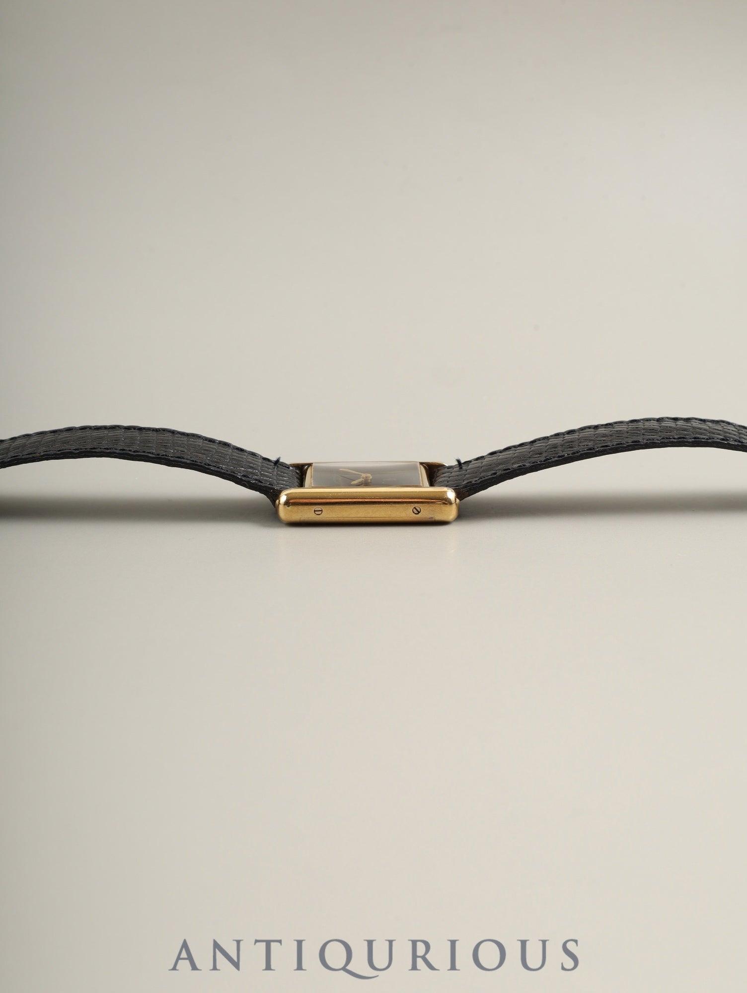 Cartier Must Tank SM Manual winding Cal.78-1 SV925 Genuine leather strap Genuine pin buckle (GP) Onyx dial (SWISS notation) Box Overhauled