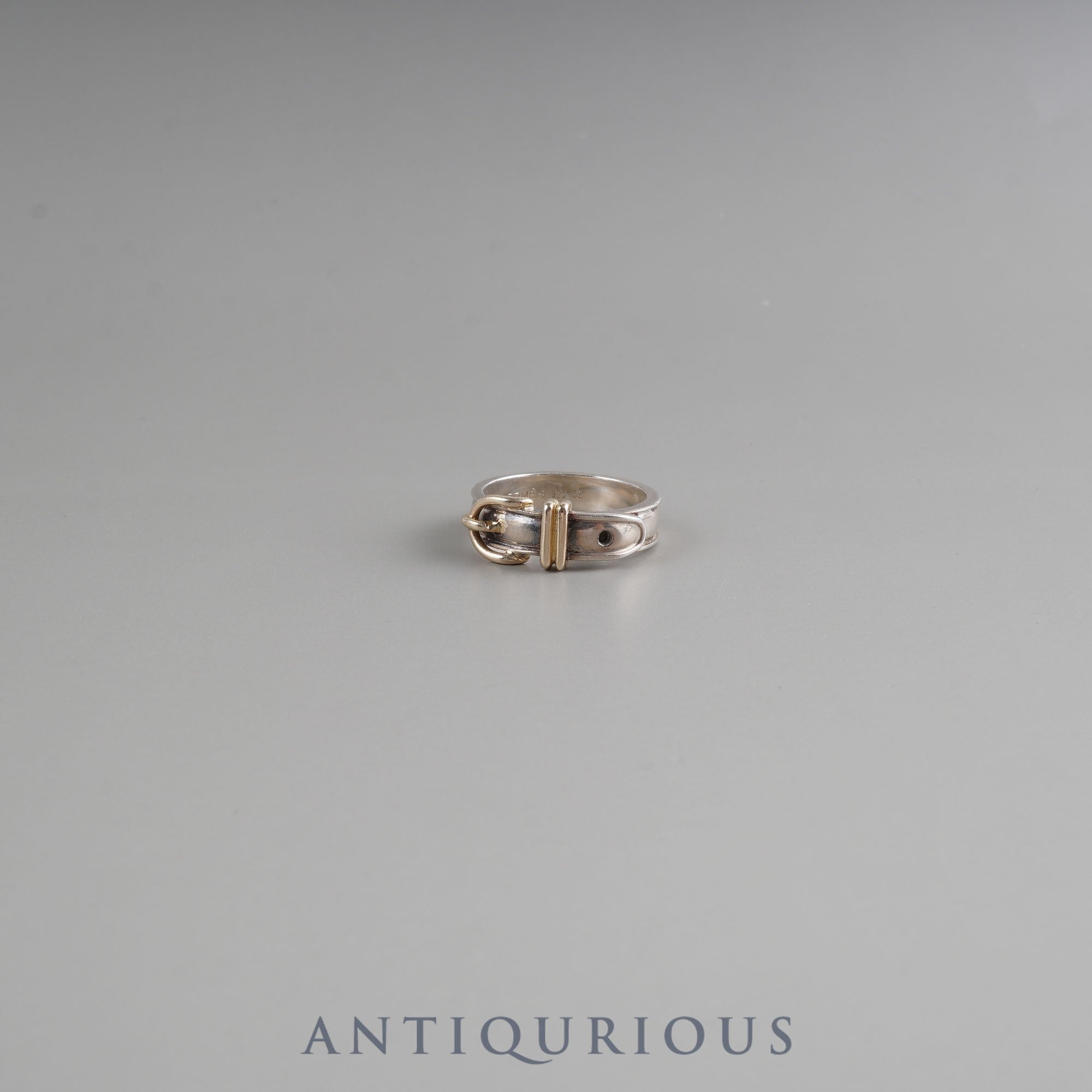 激レア！HERMES 指輪★エルメス コロゾリング ビンテージ 12号 メンズ HERMES メンズ リング Carrousel ring 馬型 直営店ラッピング