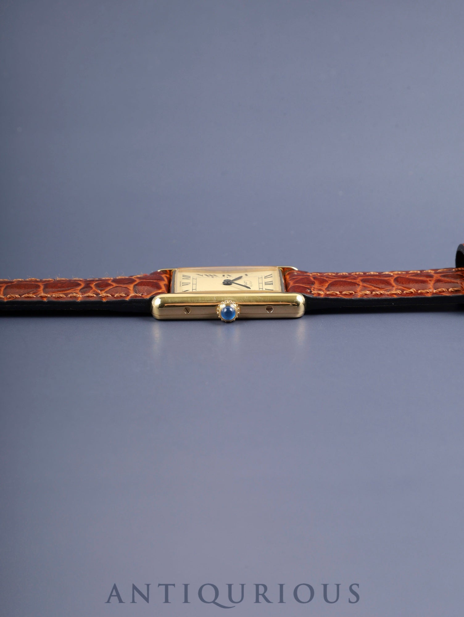 カルティエ マストタンク LM 590005 クォーツ Cal.690 SV925 革 純正