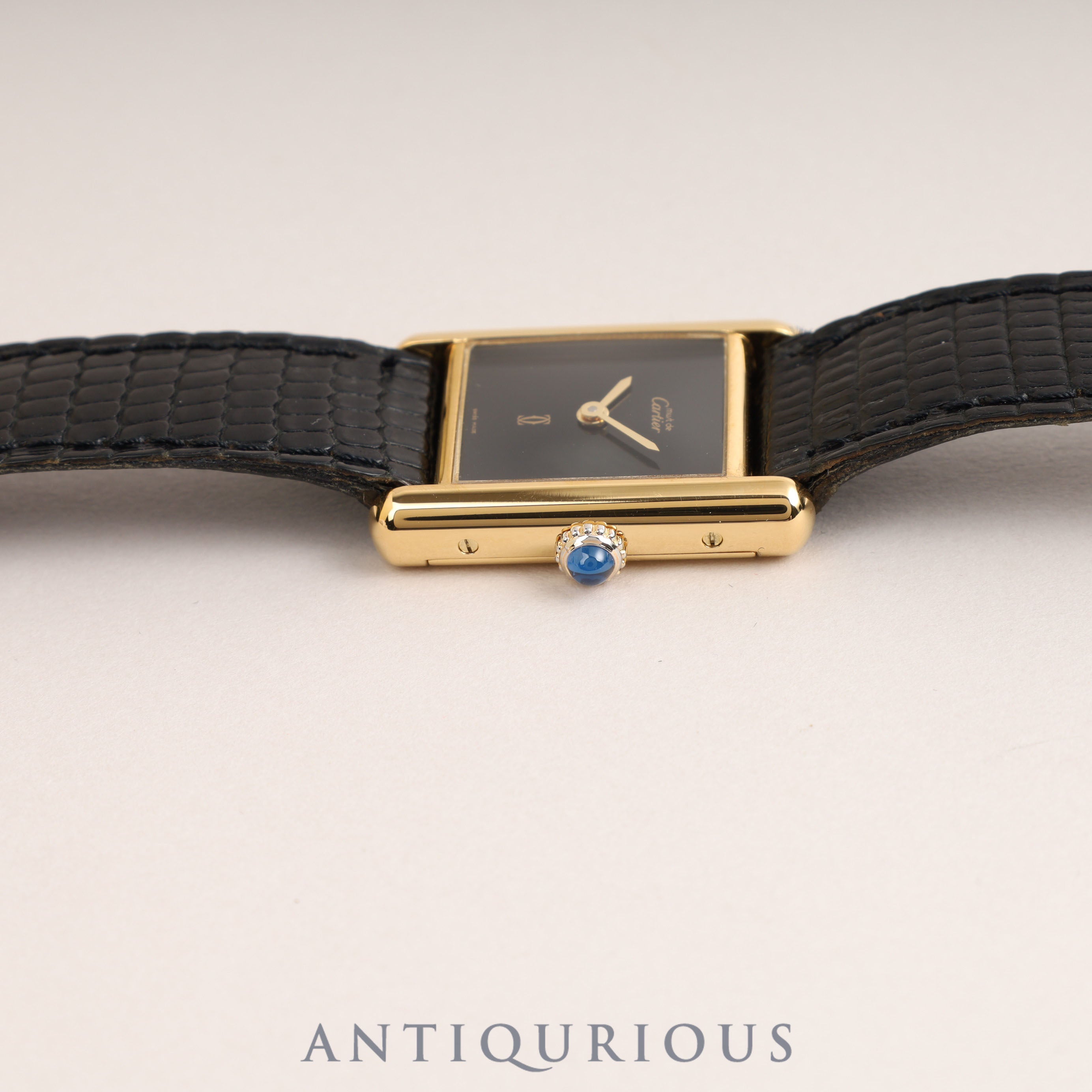 Cartier Must Tank SM Manual Winding Onyx Dial