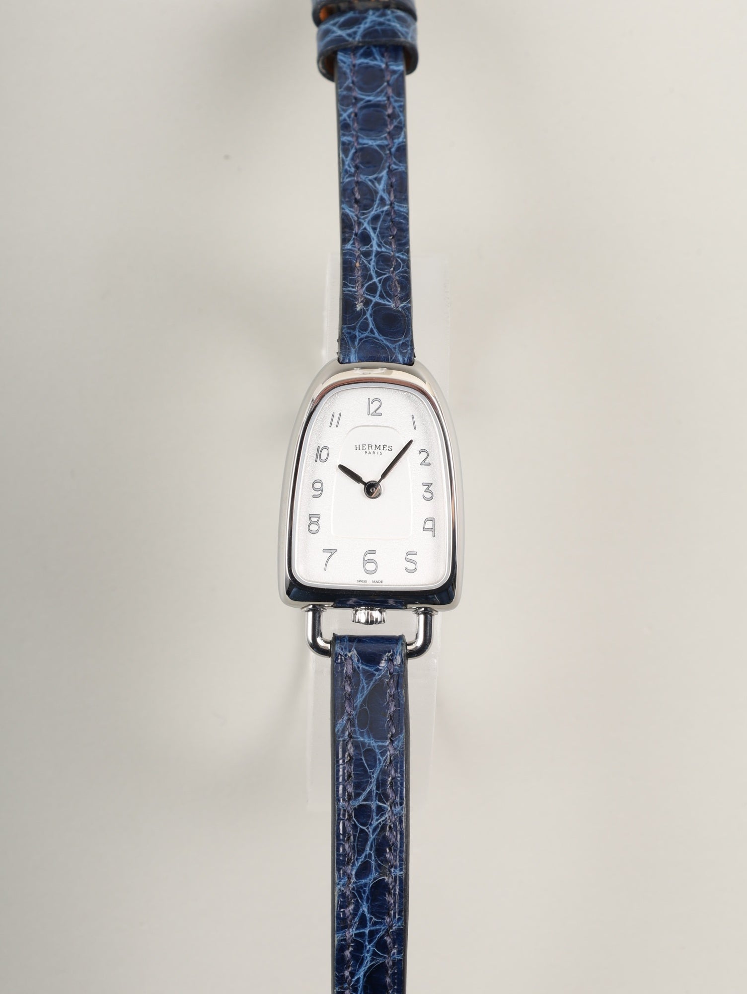 エルメス ギャロップ W053757WW00 / GA1.110 クォーツ SS 純正ベルト 純正尾錠（SS）シルバー文字盤 箱（剥がれあり） 保証書（2021年）冊子 オーバーホール済み