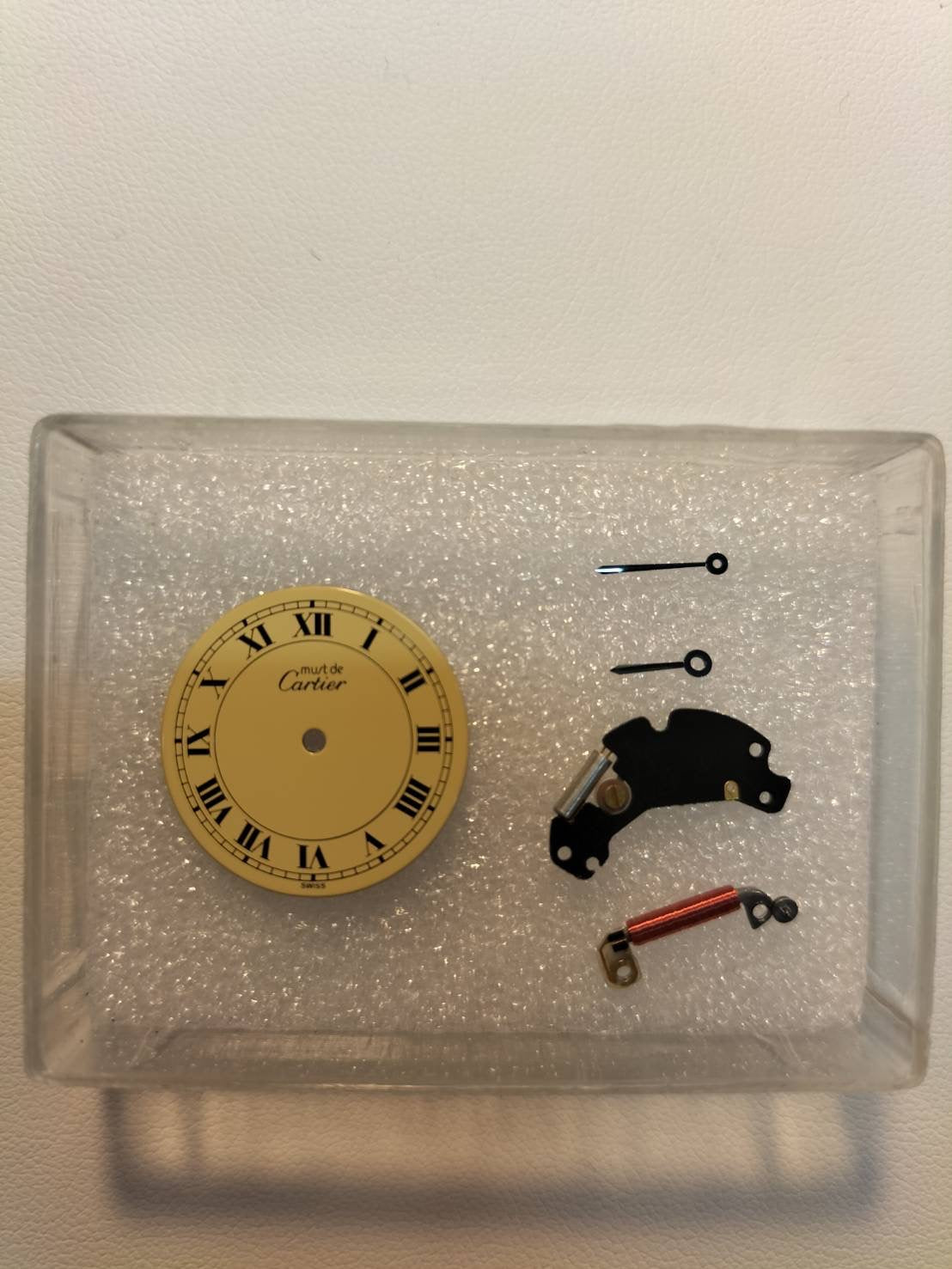 カルティエ  マスト ヴァンドーム VLC SM 18 クォーツ Cal.81 SV925 革 純正ピンバックル（GP）アイボリーローマン文字盤 24mm 箱 冊子 保証書（1990年）オーバーホール済み