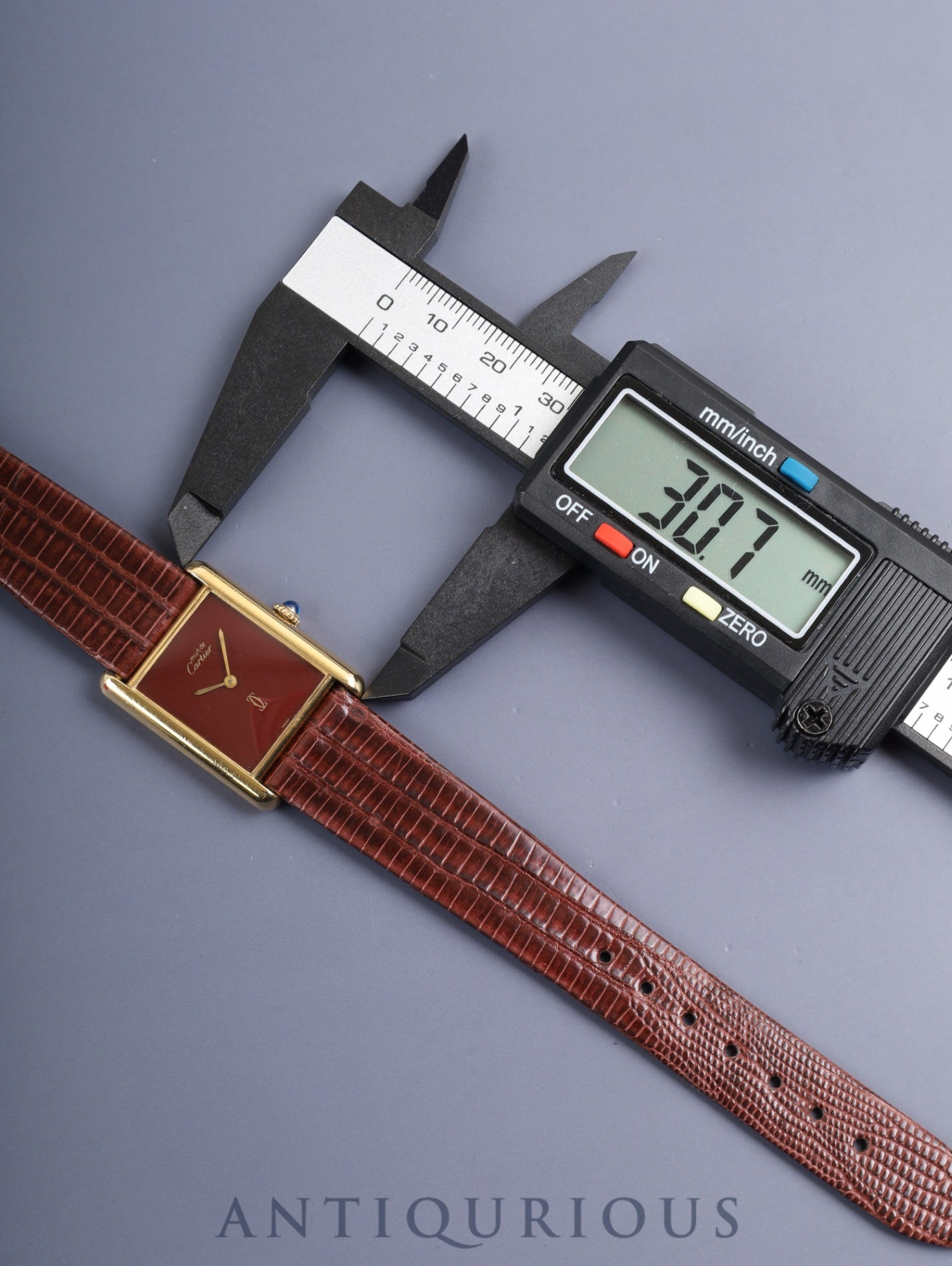 カルティエ マストタンク LM 手巻き Cal.78-1 SV925 革 純正尾錠（GP